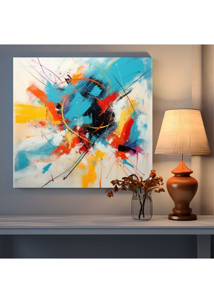Müthiş Soyut Kanvas Tablo - Çağdaş Resim Duvar Sanatı fiyatları