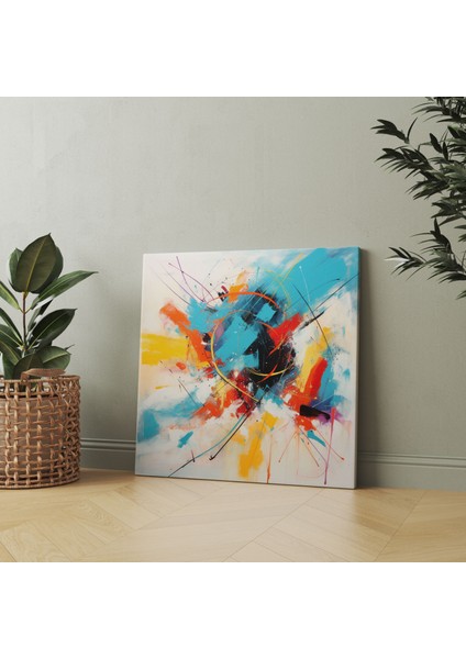 Müthiş Soyut Kanvas Tablo - Çağdaş Resim Duvar Sanatı modelleri