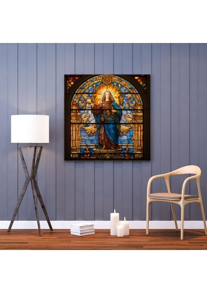 Rönesans Duvar Sanatı: Leke Cam Pencere - Rönesans Kanvas Duvar Sanatı Leke Cam Pencere fiyatları