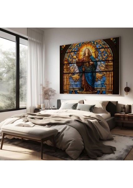 Rönesans Duvar Sanatı: Leke Cam Pencere - Rönesans Kanvas Duvar Sanatı Leke Cam Pencere modelleri