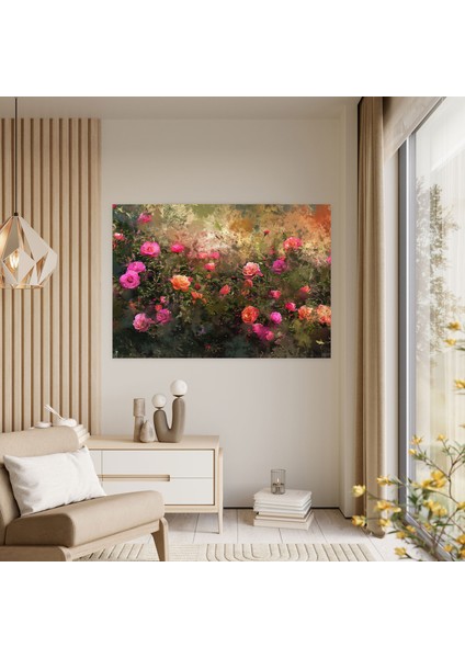 Parlayan Gül Bahçesi Claude Monet Duvar Sanatı - Claude Monet Ev Dekorasyonu Duvar Sanatı fiyatları