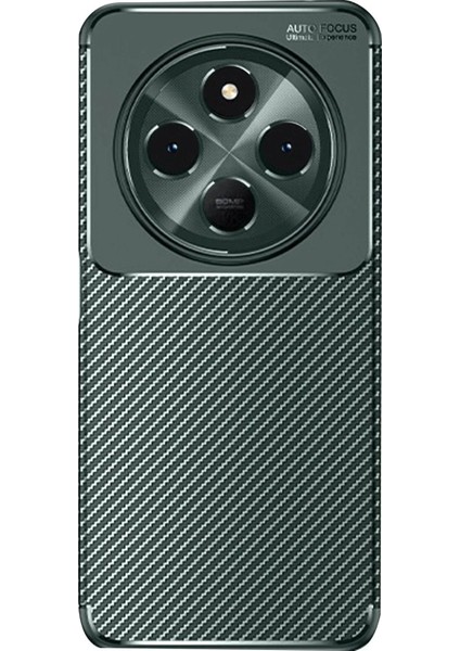 Newface Xiaomi Redmi 14C Kılıf Auto Focus Karbon Kapak - Koyu Yeşil