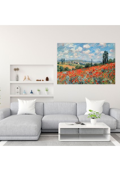 Gelincik Tarlası Claude Monet Kanvas Tablo - Claude Monet Kanvas Tablo Ev Dekorasyonu fiyatları
