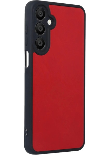 Newface Samsung Galaxy A16 5g Kılıf Aras Deri Kapak - Kırmızı