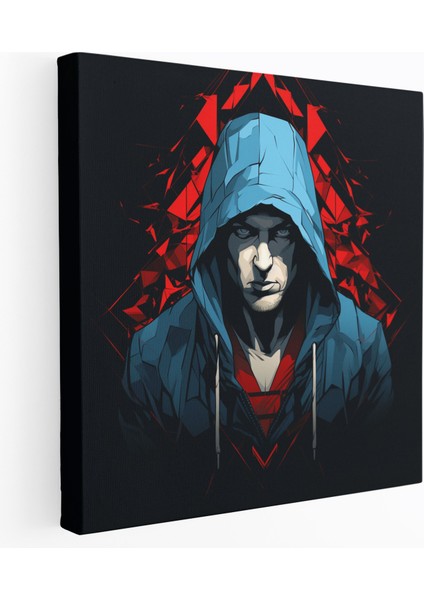Modern Eminem Logo Duvar Sanatı - Eminem Duvar Dekoru Kanvas Tablo Duvar Süsleme