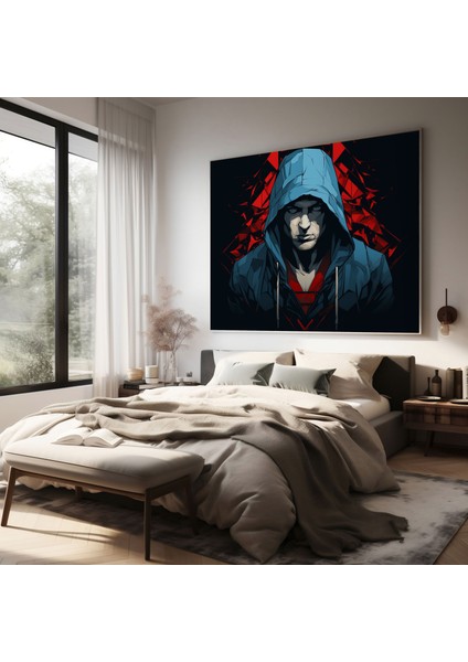Modern Eminem Logo Duvar Sanatı - Eminem Duvar Dekoru Kanvas Tablo Duvar Süsleme modelleri