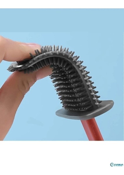 Siyah Klozet Temizleme Fırçası ve Silikon Tutucu Seti fırsatları