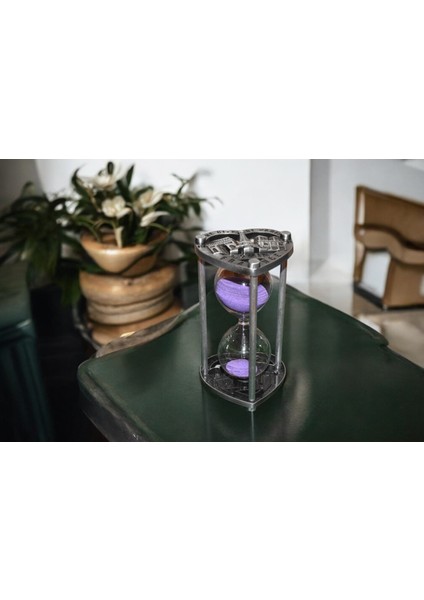 Paris Temalı Dekoratif Kum Saati - Romantik ve Şık Bir Dokunuş