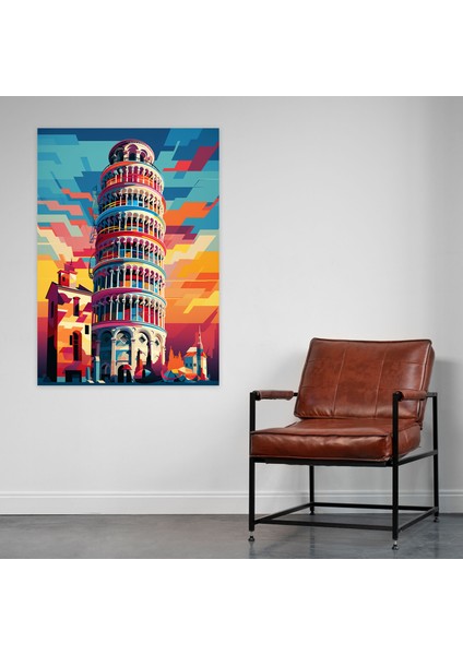 Pisa Eğri Kulesi Kanvas Tablo - Pisa Eğri Kulesi Duvar Sanatı Duvar Dekorasyonu modelleri