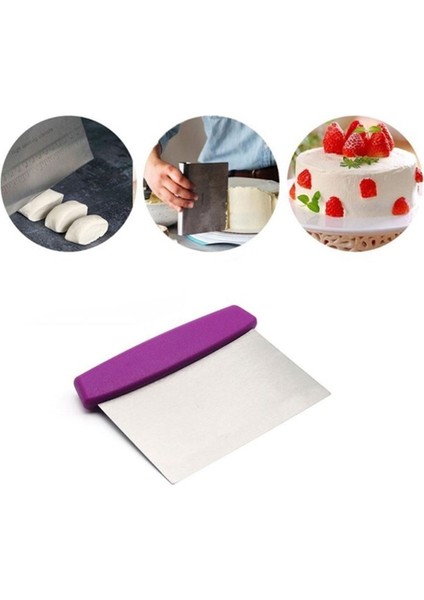 Çelik Çok Işlevli Hamur ve Kek Kesici, Dekorasyon Spatulası, Dayanıklı ve Pratik Alet fiyatları