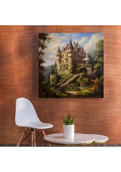 Klasik Kanvas Tablo - Muhteşem Kale - Klasik Zarafet Duvar Sanatı Ev Dekorasyonu modelleri
