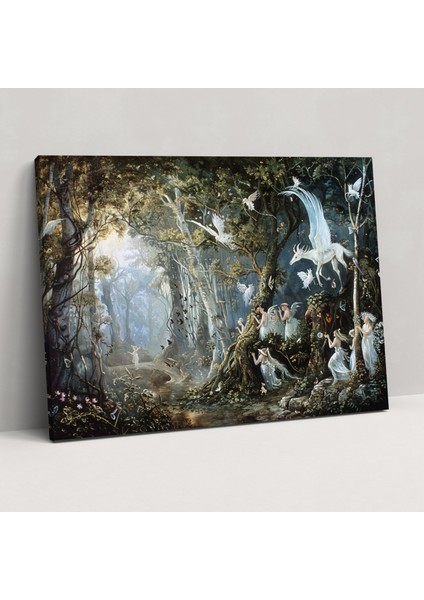 Rokoko Tarzı Resim Duvar Sanatı - Kanvas Tablo Duvar Sanatı Duvar Dekorasyonu