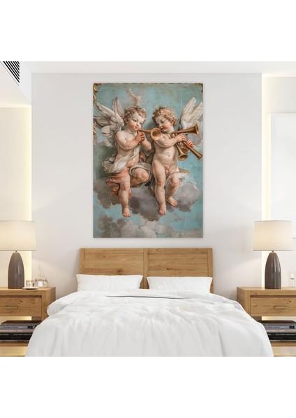 Raffaello Sanzio'nun Melek Duvar Sanatı - Kanvas Tablo Ev Dekorasyonu fiyatları