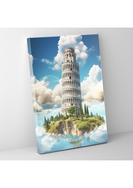 Pisa'daki Eğri Kule Duvar Sanatı - Ev Dekorasyonu Duvar Dekorasyonu Duvar Sanatı