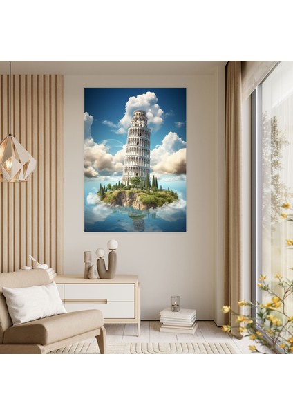 Pisa'daki Eğri Kule Duvar Sanatı - Ev Dekorasyonu Duvar Dekorasyonu Duvar Sanatı modelleri