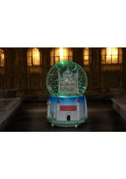 Sultanahmet Camii Temalı Işıklı Kar Küresi - Büyüleyici Istanbul Hatırası fiyatları