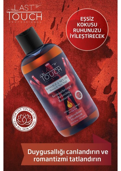 Masaj Yağı Aromaterapi 4'Lü Seri Vanilya-Afrodizyak-Duyusal-Egzotik