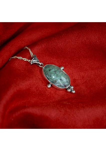 Ekinoks Gümüş Çerçeve Zümrüt Kadın Kolye fiyatları