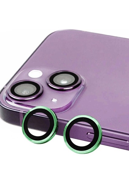 Newface iPhone 15 Raze Metal Kamera Lens - Yeşil