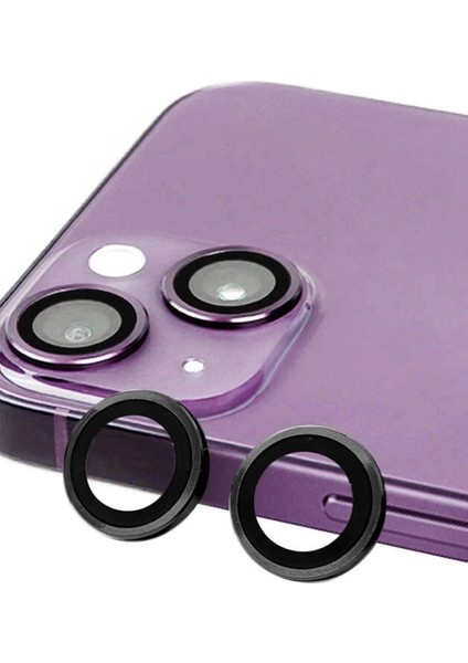 Newface iPhone 14 Raze Metal Kamera Lens - Siyah