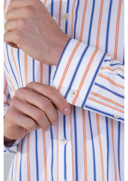 Uzun Kol Cepsiz Lacivert Pamuk Erkek Gömlek GMCZG250053_D39 fırsatları