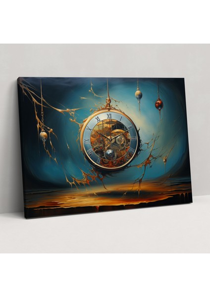 Hipnoz Duvar Dekorasyonu - Saat Kanvas Tablo