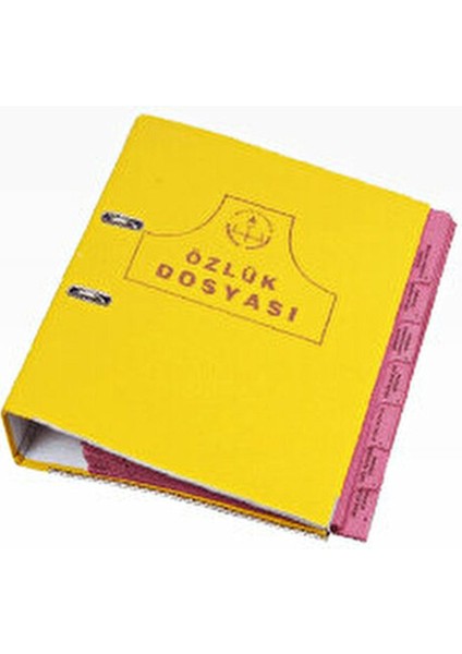 Öğretmen Özlük Dosyası Sarı Renk 1 Klasör 8 Dosya Seti Standart Boy Sağlam Kapak