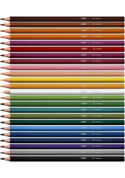 Intensity 24 Parça Kuru Boya Kalemi - Kırmızı Tonlar, Üçgen Gövde, Ultra Dayanıklı Uç, Beyaz Kapağa Sahip fiyatları