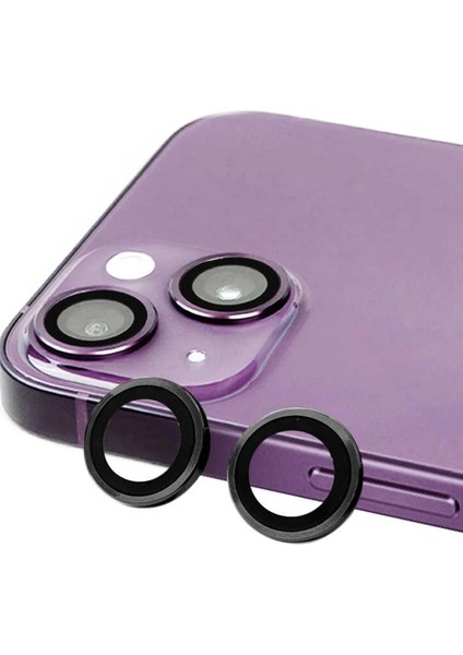 Newface iPhone 15 Plus Raze Metal Kamera Lens - Siyah