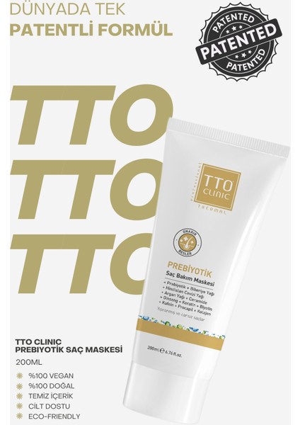 Clinic Prebiyotik Saç Bakım Maskesi Dökülme Önleyici Etki 200 ml Doğal İçerik modelleri