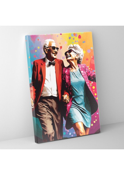 Yaşlıların Duvar Dekorasyonu - Yaşlılar Ev Dekorasyonu Kanvas Duvar Sanatı