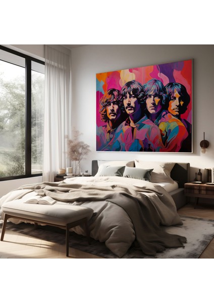Pink Floyd Pop Art Grubu Üyeleri Kanvas Tablo - Ev Dekorasyonu Duvar Sanatı fiyatları
