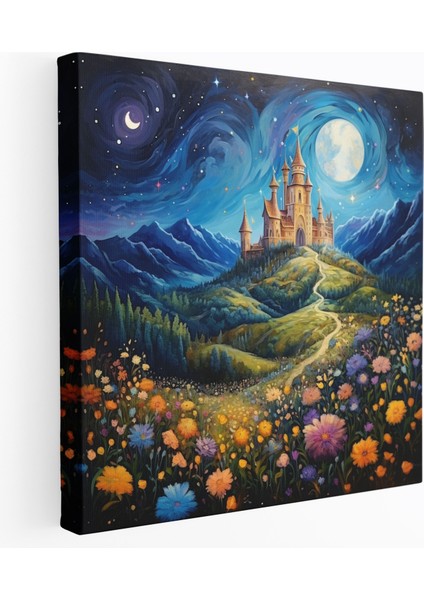 Nursery Masal Kanvas Tablo - Bebek Odası Kanvas Duvar Sanatı Ev Dekorasyonu