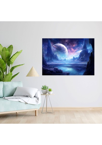 Galaksi Kanvas Tablo - Dünya Duvar Sanatı Duvar Dekorasyonu fiyatları