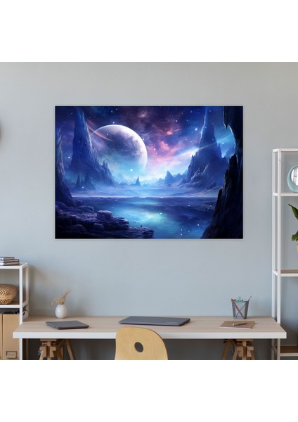 Galaksi Kanvas Tablo - Dünya Duvar Sanatı Duvar Dekorasyonu modelleri