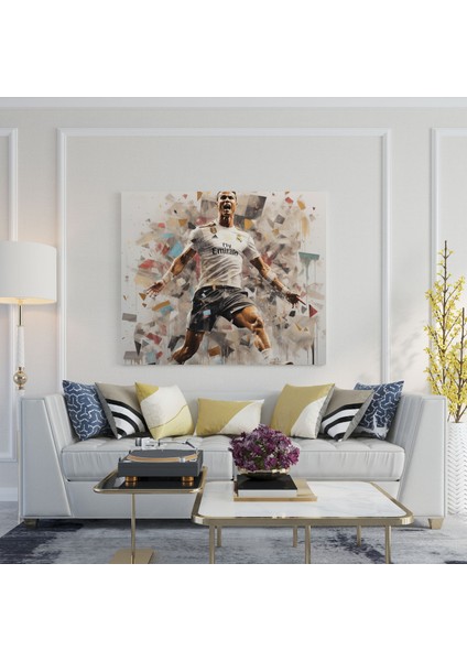 Cristiano Ronaldo Collage Kanvas Tablo - Cristiano Ronaldo Duvar Sanatı Duvar Dekorasyonu Koleksiyon Sanatı fiyatları