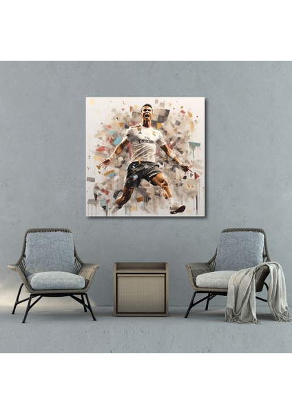 Cristiano Ronaldo Collage Kanvas Tablo - Cristiano Ronaldo Duvar Sanatı Duvar Dekorasyonu Koleksiyon Sanatı modelleri