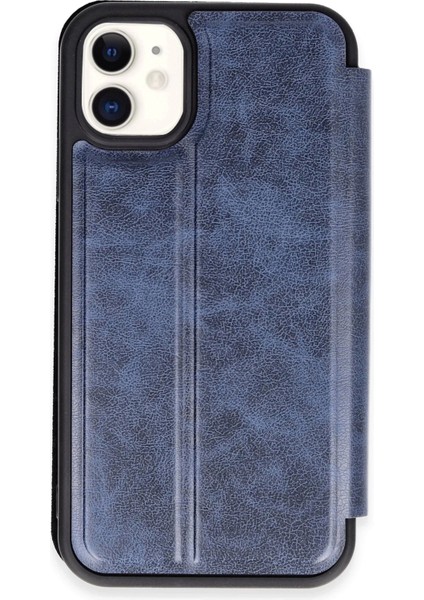 Newface iPhone 11 Kılıf Flip Cover - Lacivert