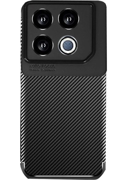 Newface Infinix Gt 20 Pro Kılıf Auto Focus Karbon Kapak - Siyah