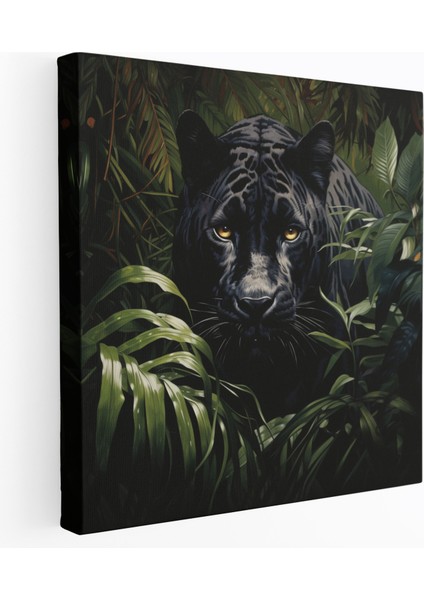 Gece Panteri Kanvas Tablo - Gece Hayvan Severler Kanvas