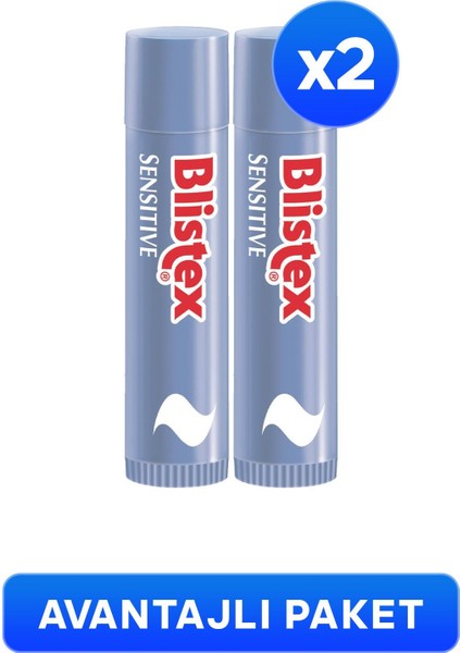 Hassas Dudaklar için Yoğun bakım Sensitive 4,25gr x2