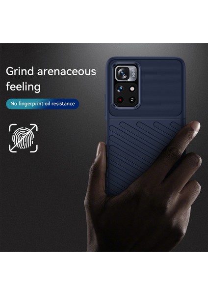 Xiaomi Redmi Not 11 5g (Çin) (Mediatek)/not 11T 5g/not 11S 5g Thunder Serisi Cep Telefonu Kabuğu Dimi Tasarım Kalınlaştırılmış Tpu Şok Geçirmez Anti-Çizelge Koruyucu Kapak Kılıf Mavisi (Yurt Dışından) modelleri