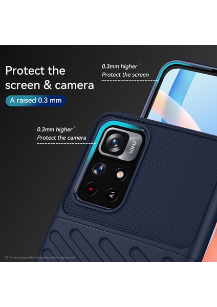 Xiaomi Redmi Not 11 5g (Çin) (Mediatek)/not 11T 5g/not 11S 5g Thunder Serisi Cep Telefonu Kabuğu Dimi Tasarım Kalınlaştırılmış Tpu Şok Geçirmez Anti-Çizelge Koruyucu Kapak Kılıf Mavisi (Yurt Dışından) fırsatları