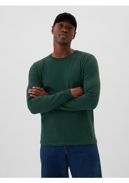 Erkek Koyu Yeşil Everyday Soft T-Shirt