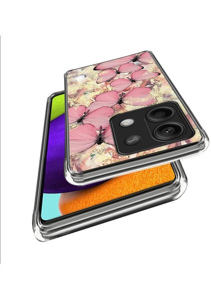 Xiaomi Redmi Note 13 5g Kılıf Için Imd Desen Baskı Tpu Ince Telefon Kapağı-Pembe Ler (Yurt Dışından) fiyatları