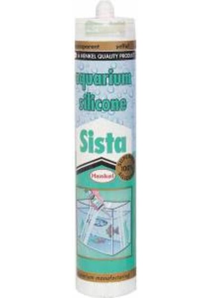 Henkel Sista Akvaryum Silikonu 310 ml Şeffaf UV Dayanıklı Balıklar İçin Güvenli %100 Silikon fiyatları