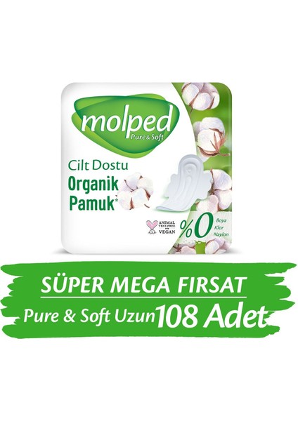 Pure&Soft Uzun Süper Mega 108 Adet