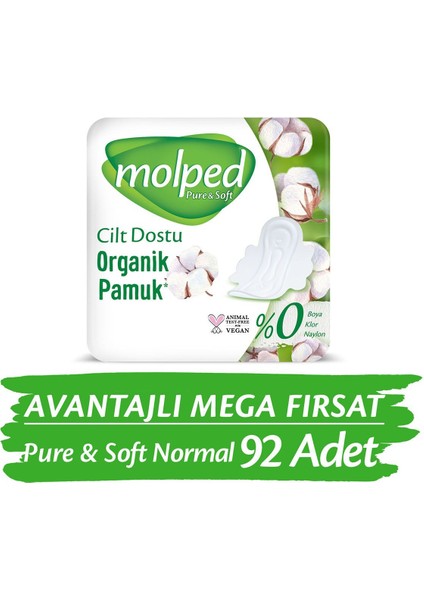 Pure&Soft Normal Avantajlı Mega Fırsat Paketi 92 Adet