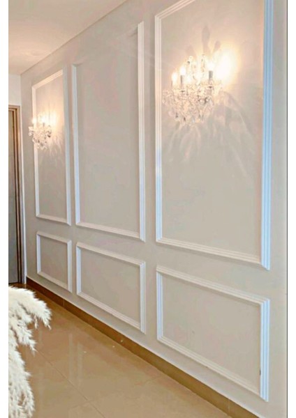 Uygun Fiyatlı, Darbeye Dayanıklı ve Boyanabilir Polistren Duvar Çıtası 2,5×240 cm - 5 Adet