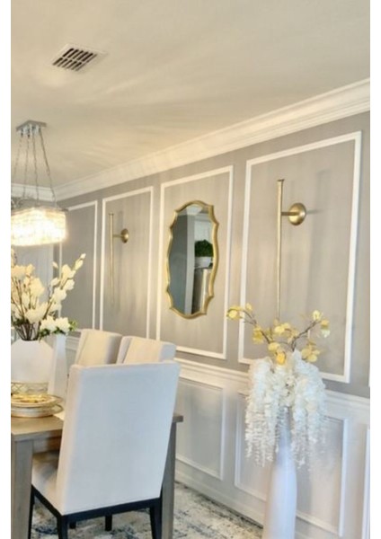 Uygun Fiyatlı, Darbeye Dayanıklı ve Boyanabilir Polistren Duvar Çıtası 2,5×240 cm - 5 Adet